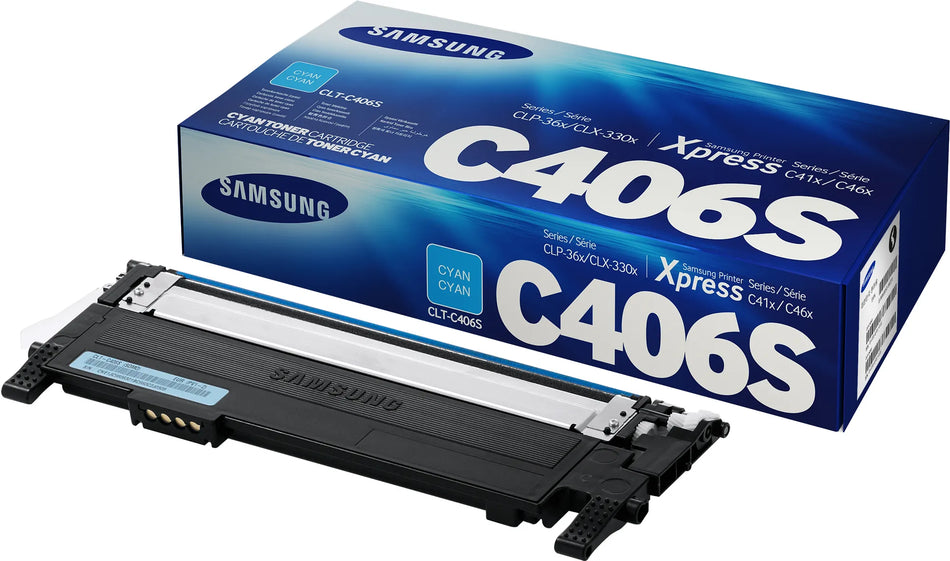 Image 2 for Samsung CLT-C406S Cyan Toner Cartridge