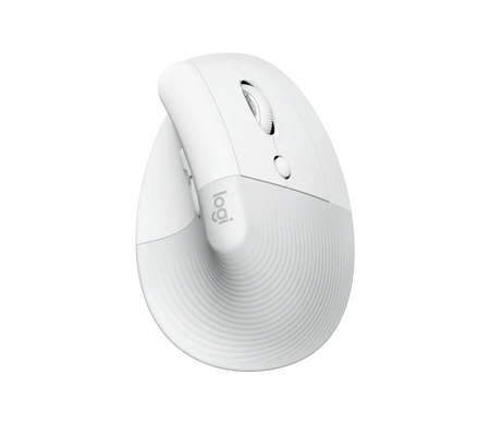 Image 2 for Logitech Lift Vertical Ergonomic Wireless Mouse - Off-White (910-006475)
