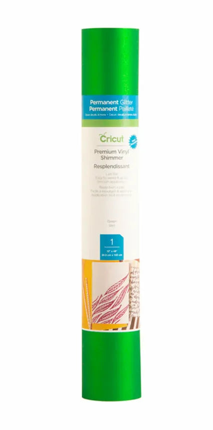Image 1 for Cricut Premium Shimmer Vinyl 30x120cm Green
