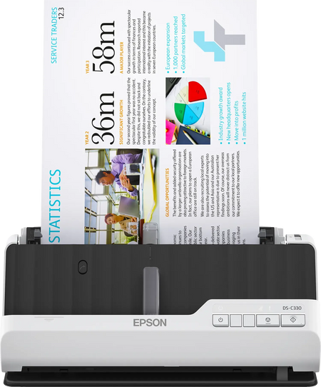 Image 1 for Epson DS-C330 Ultra-Compact Desktop Scanner