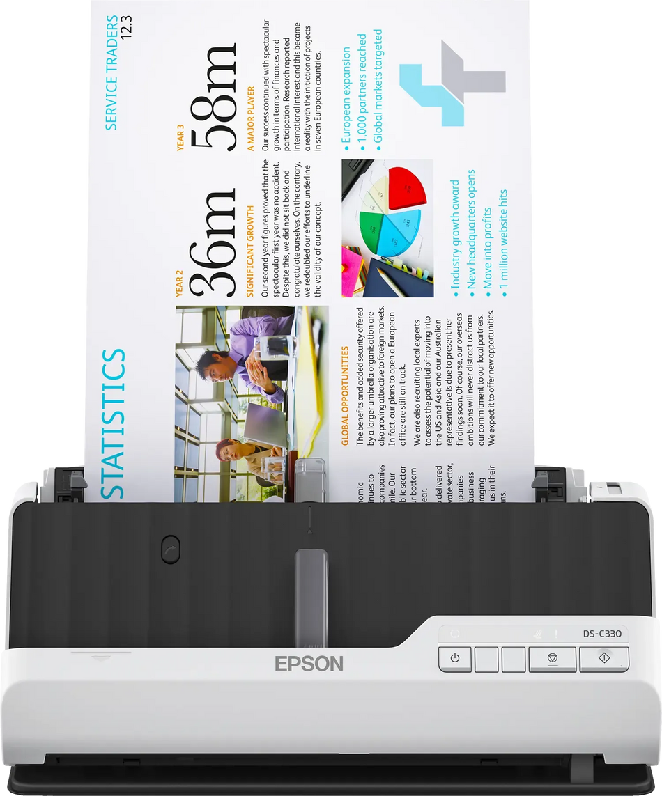Image 1 for Epson DS-C330 Ultra-Compact Desktop Scanner
