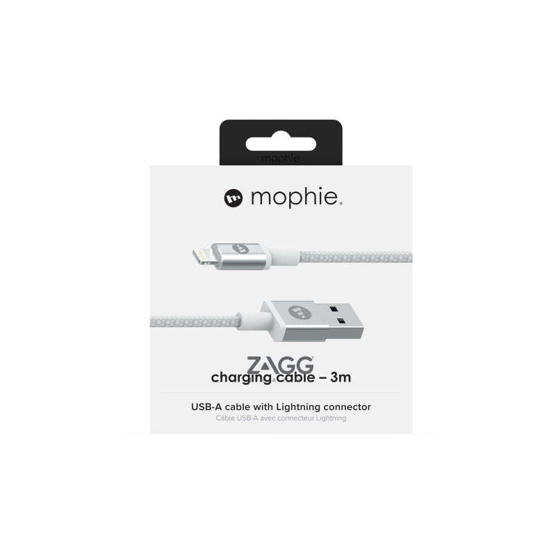 mophie-Essentials-Cable-USBA-lightning-3 meter White