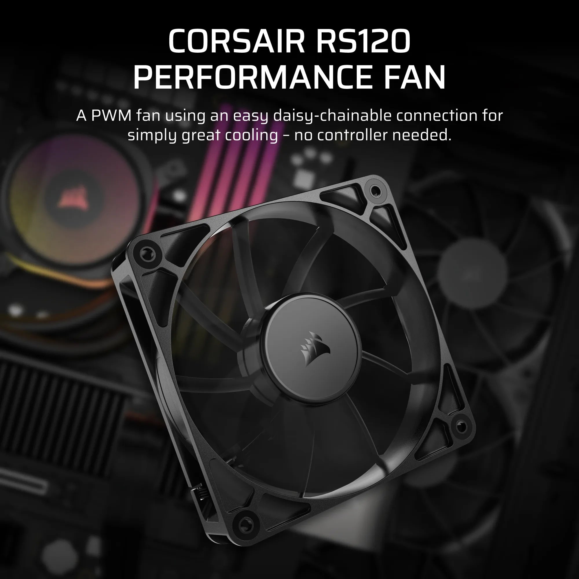 Image 2 for Corsair RS120 120mm PWM Fan