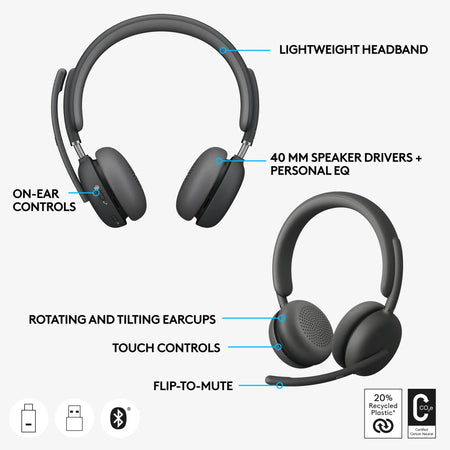 Image 1 for Logitech Zone Wireless 2 UC Headset