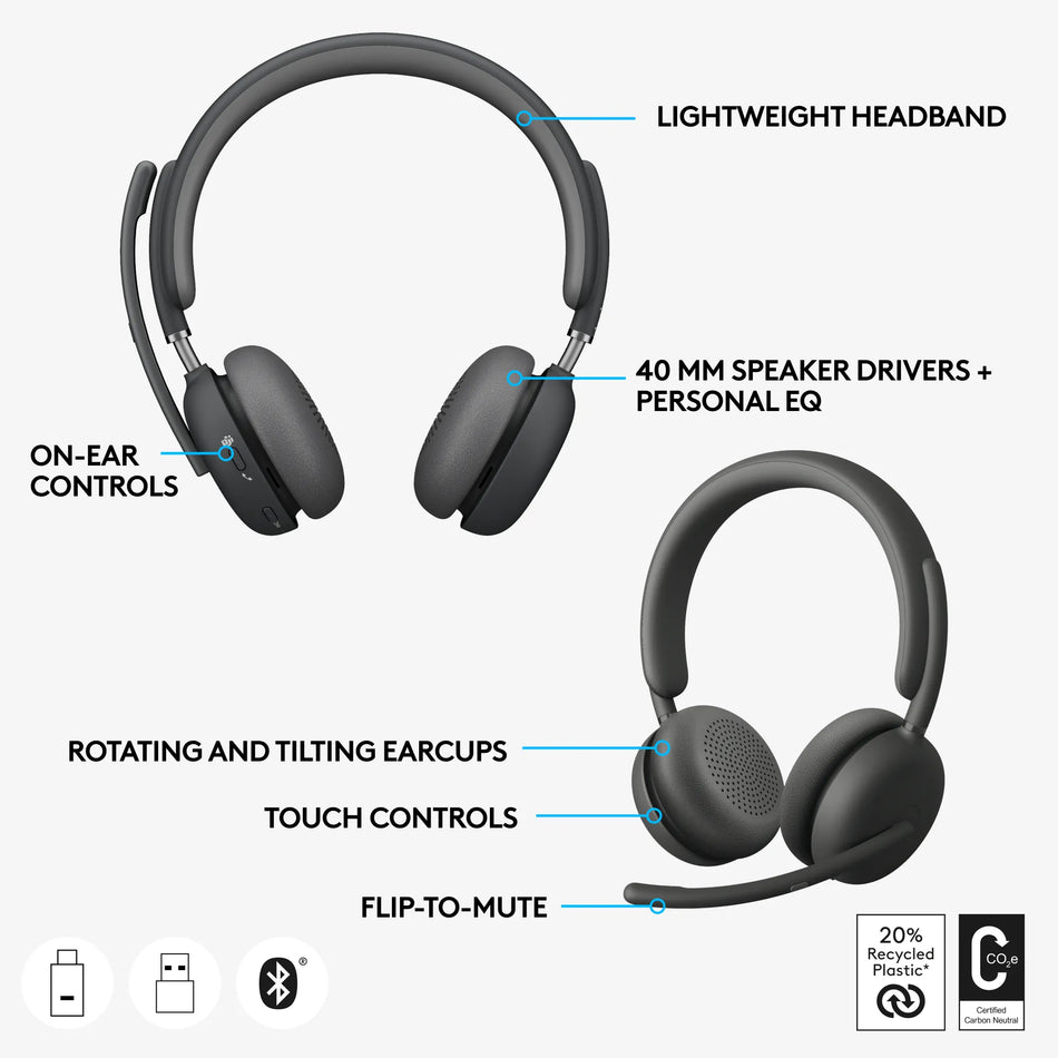 Image 1 for Logitech Zone Wireless 2 UC Headset