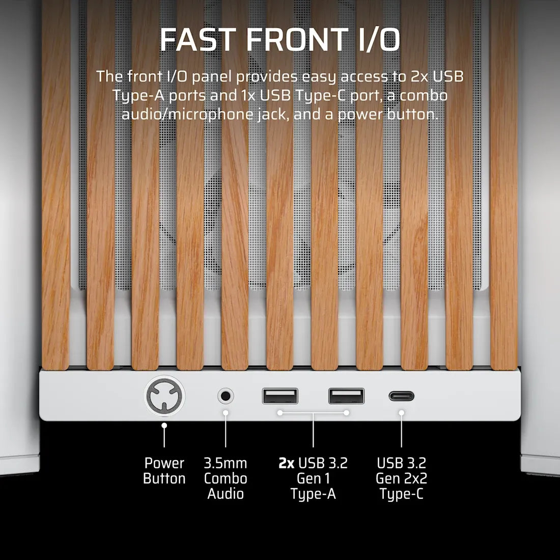 Image 2 for  FRAME 4000D RS WOOD Modular High Airflow Mid-Tower PC Case