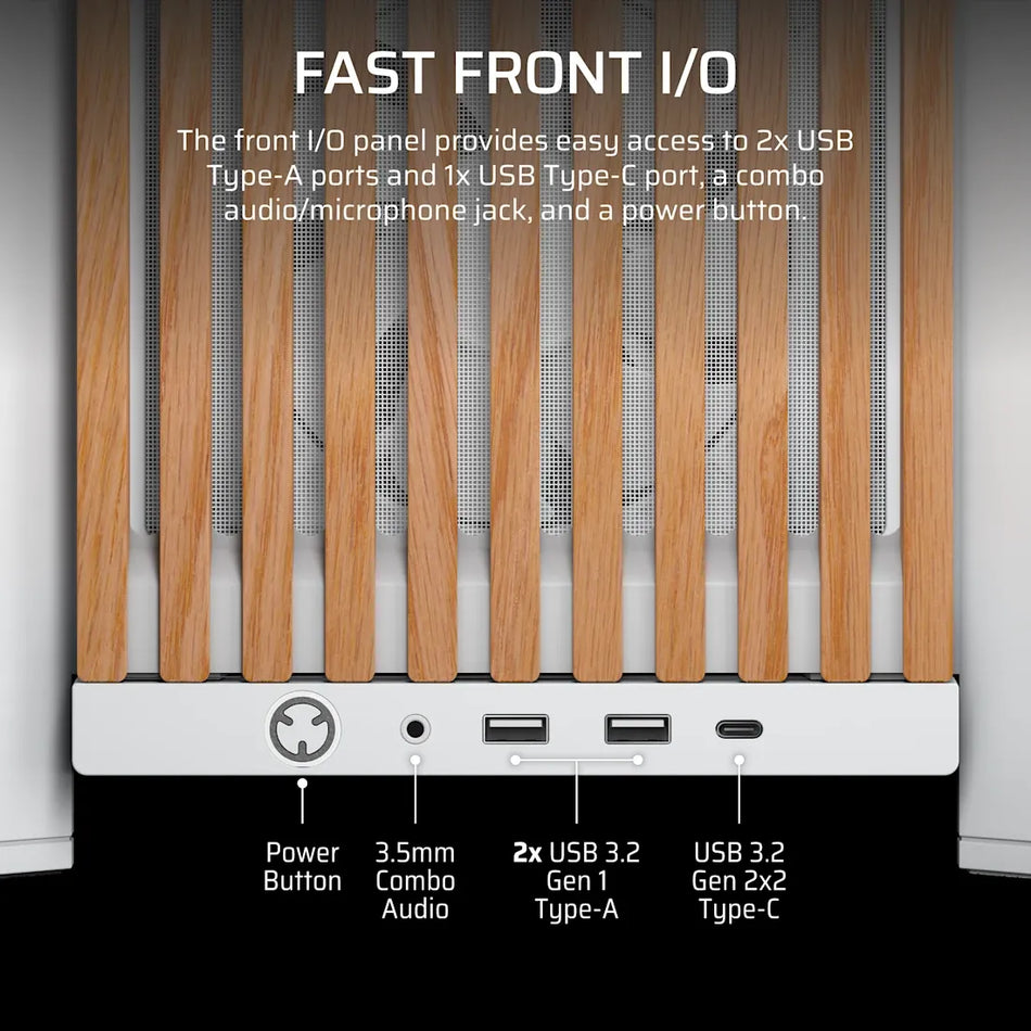 Image 2 for  FRAME 4000D RS WOOD Modular High Airflow Mid-Tower PC Case
