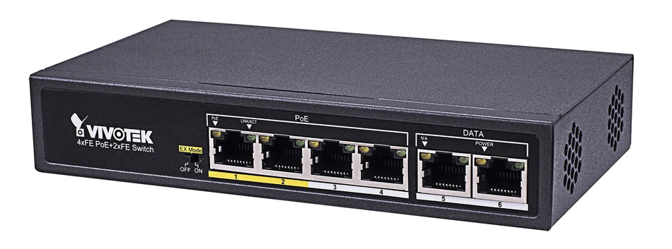 Image 1 for VIVOTEK AW-FET-060C-065 Unmanaged PoE Extender 4x 10/100 PoE + 2x 10/100 Ports 65W 200m
