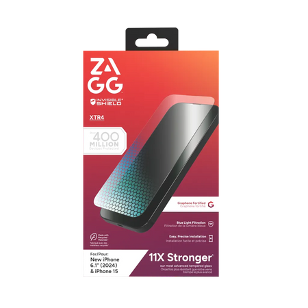 Image 2 for InvisibleShield Glass XTR4  Apple iP16 /15 Screen