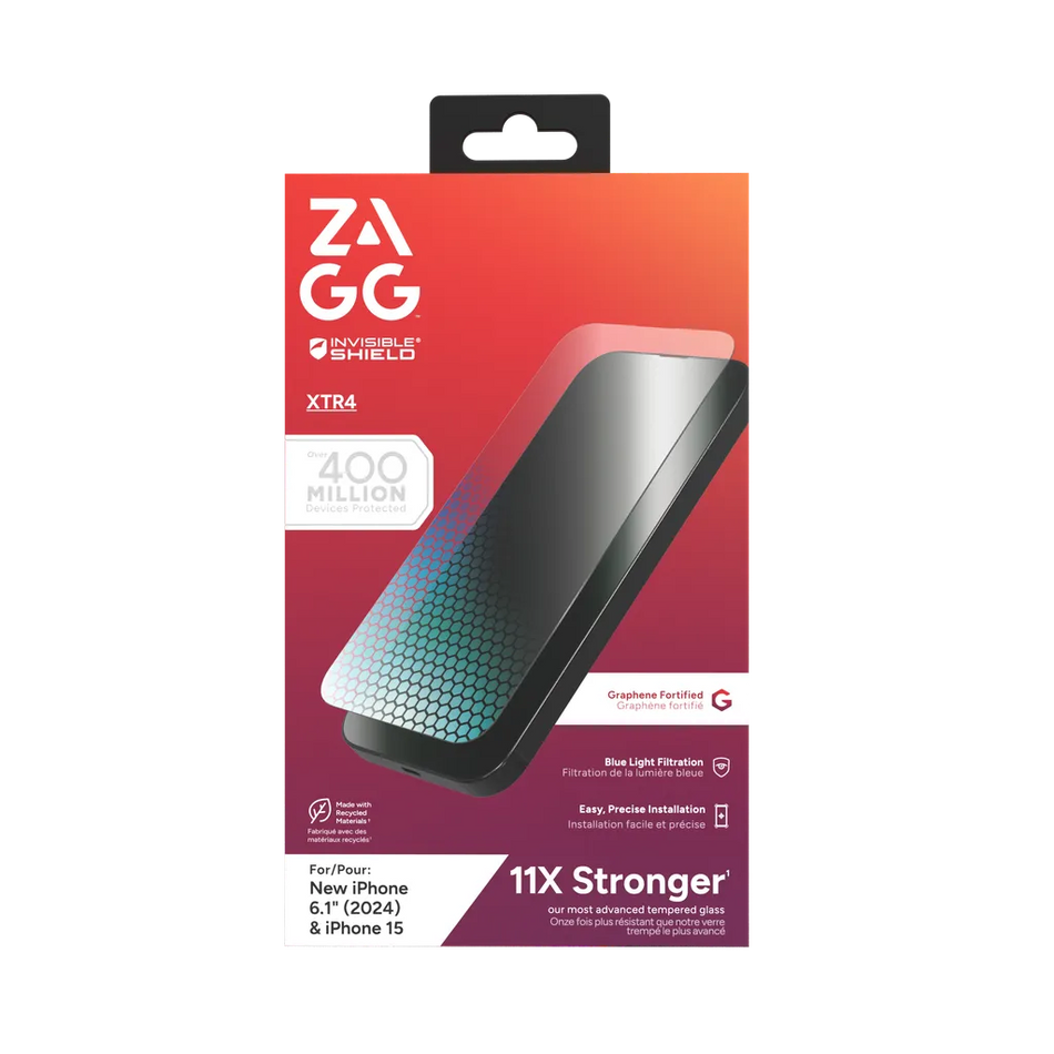 Image 2 for InvisibleShield Glass XTR4  Apple iP16 /15 Screen
