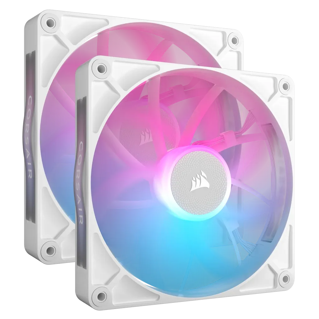 Image 3 for Corsair iCUE LINK RX140 140mm RGB Fan Dual Pack - White