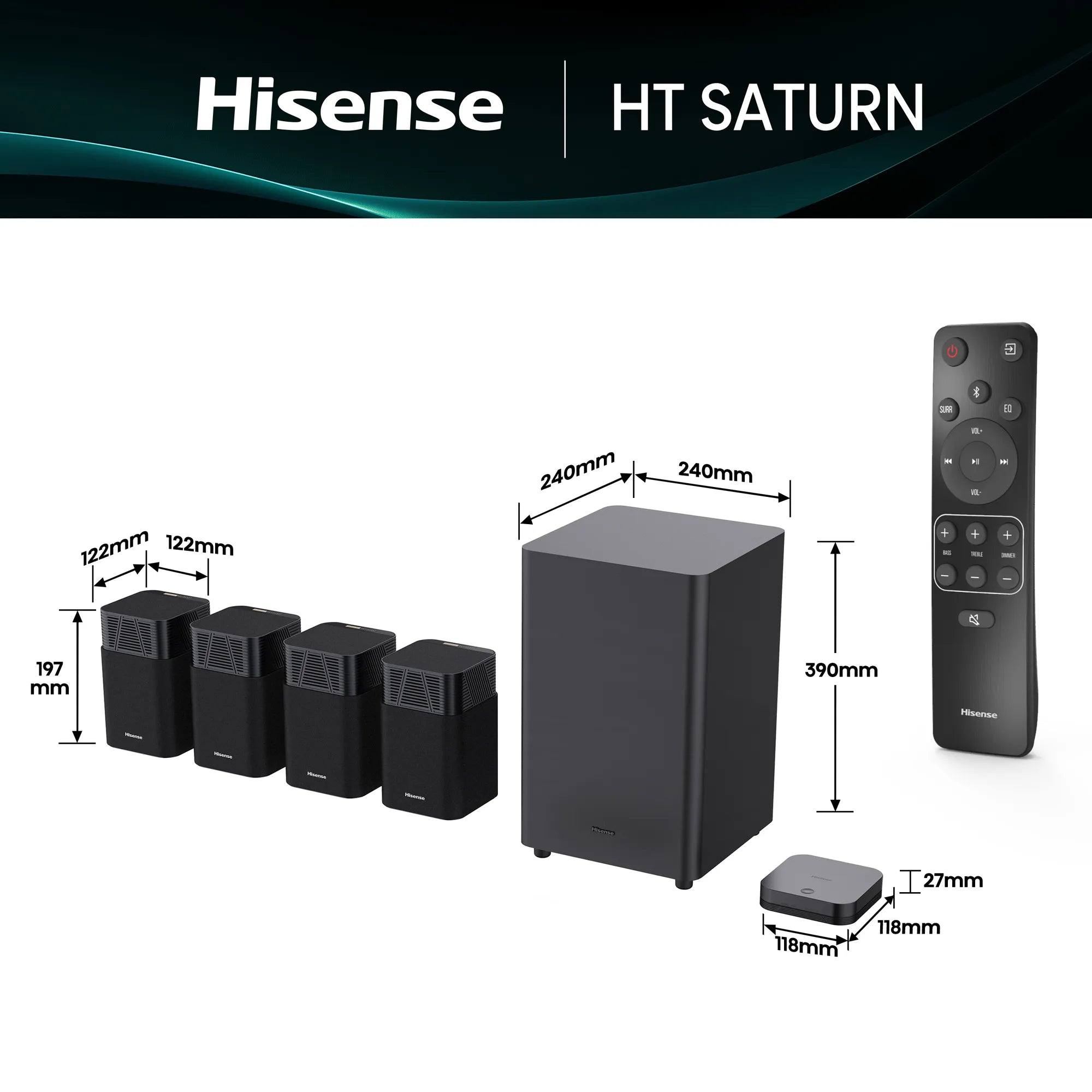 Image 6 for HISENSE HT Saturn 4.1.2 Channel Home Theatre System