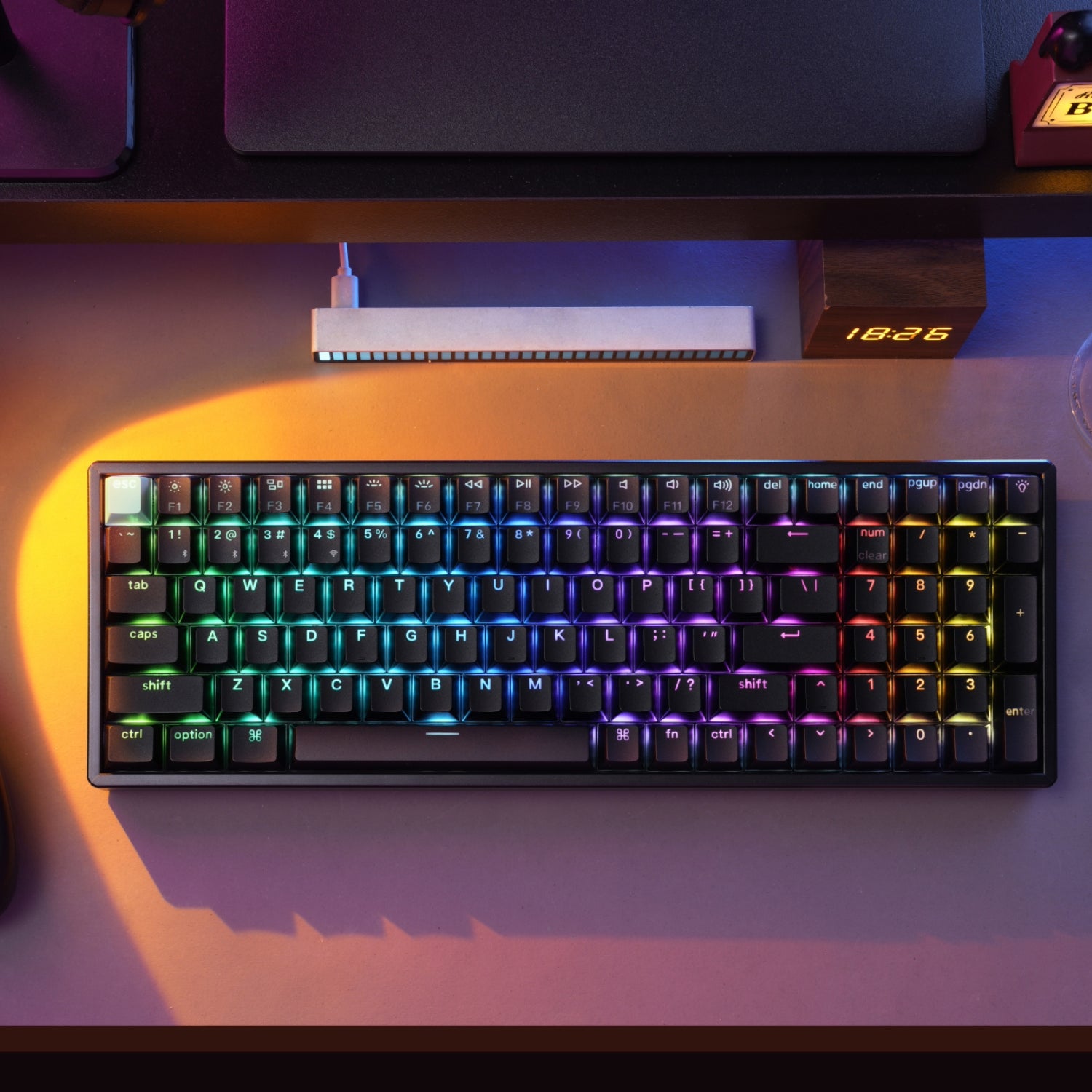 Image 10 for Keychron K4 HE 96% Magnetic Switch Hot-Swap RGB Wireless Keyboard – Black