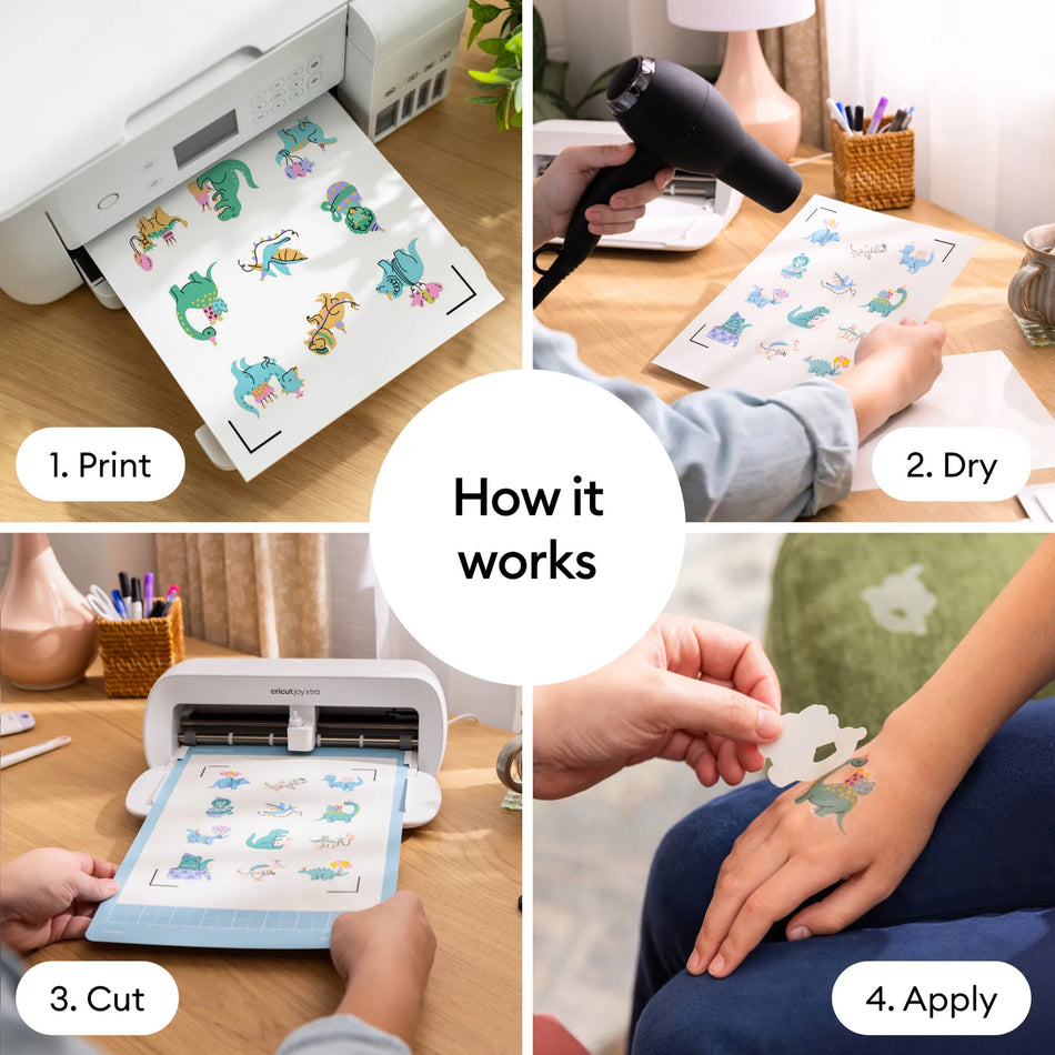 Image 2 for A4 Transparent Printable Tattoo Paper - Pack of 3 Sheets