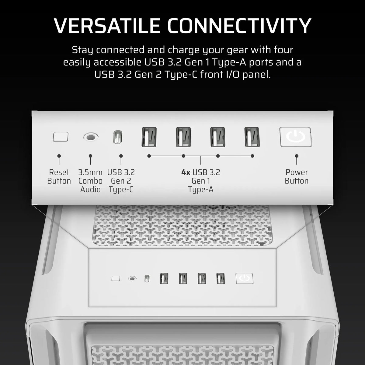 Image 1 for Corsair 5000T Mid-Tower PC Case - White