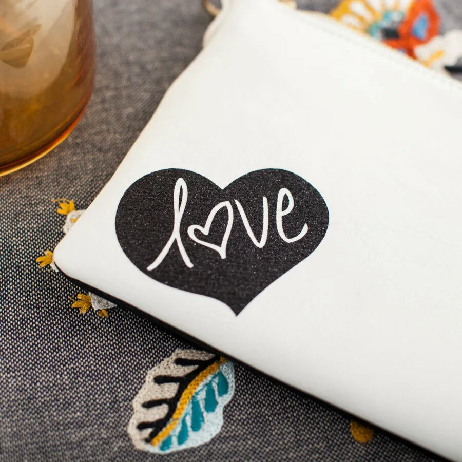 Image 4 for Cricut Glitter Iron-On - Black 30.5x152cm