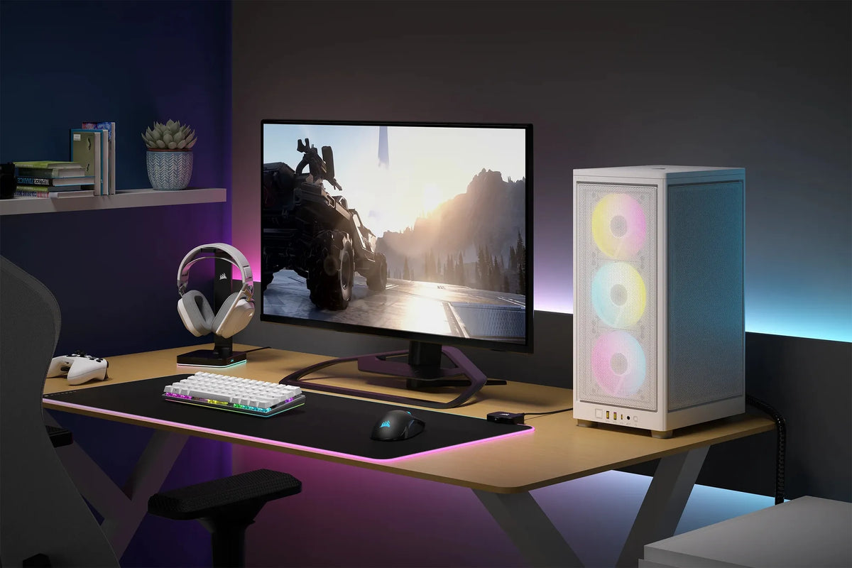 Image 12 for Corsair iCUE 2000D RGB Airflow White Mini-ITX Case