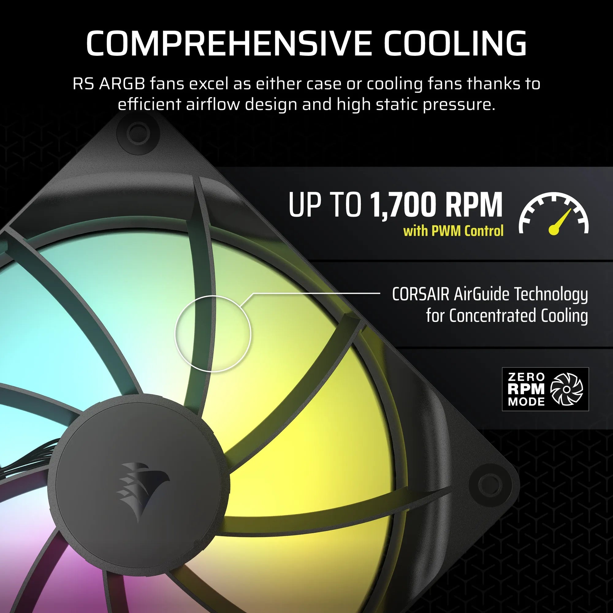 Image 4 for Corsair RS140 ARGB 140mm PWM Fan