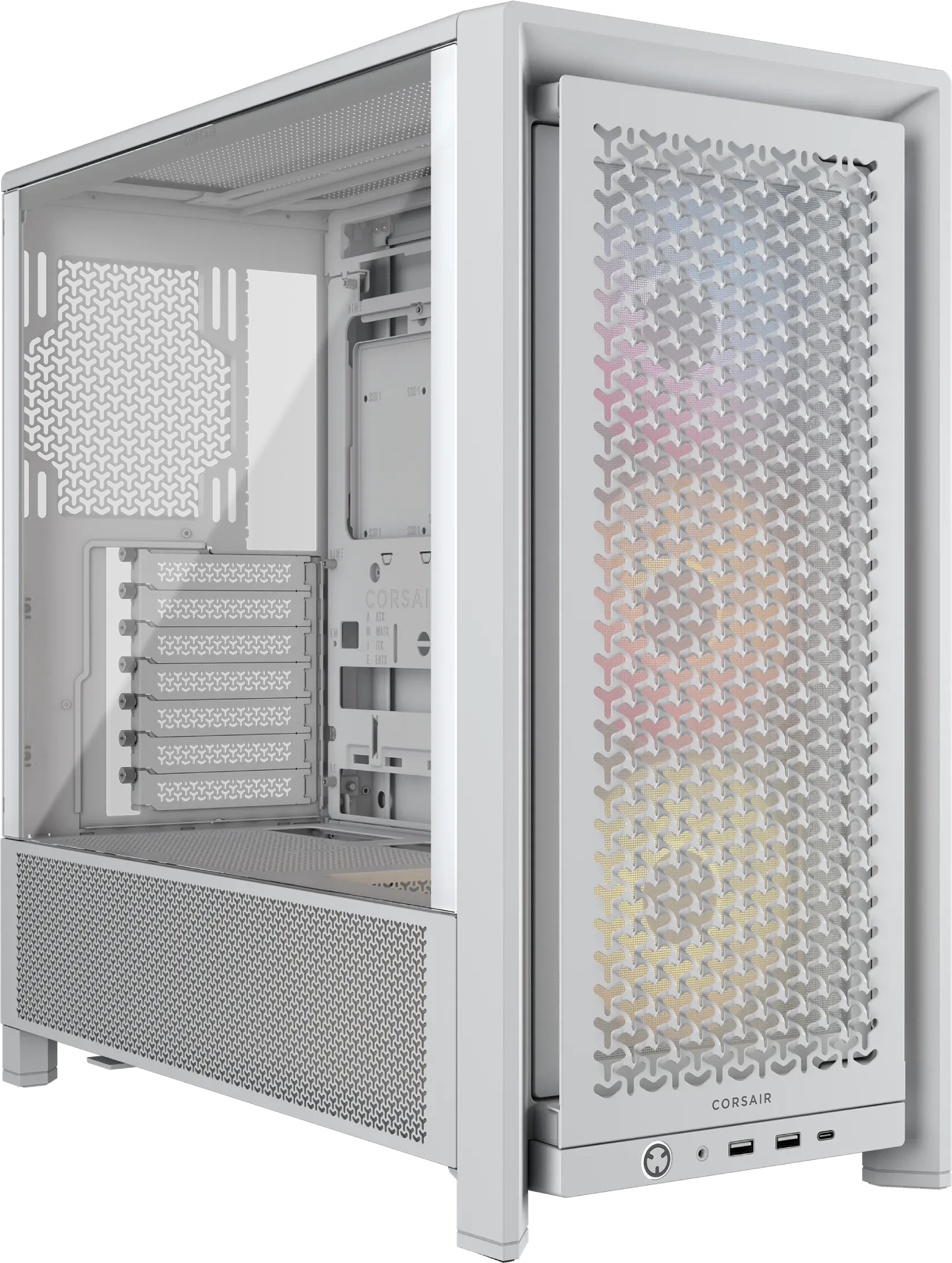 Image 3 for Corsair FRAME 4000D RS ARGB White Mid-Tower PC Case
