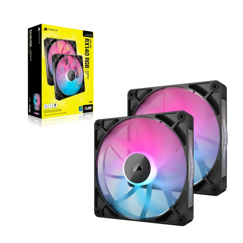 Image 3 for Corsair iCUE LINK RX140 140mm Fan Dual Pack