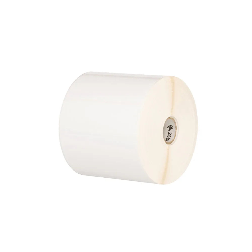 Image 1 for Zebra Z-Ultimate 3000T White Polyester Thermal Transfer Labels, 51x25mm, Permanent Adhesive, 25mm Core, 12 Rolls/Box