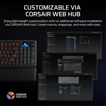 Image 5 for Corsair VANGUARD PRO 96% Hall Effect Gaming Keyboard - MGX Hyperdrive magnetic switches - Black. 