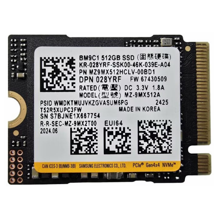 512GB Samsung BM9C1 M.2 SSD