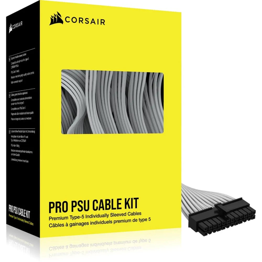 Image 1 for Corsair Premium Individually Sleeved DC Cable Pro Kit - White