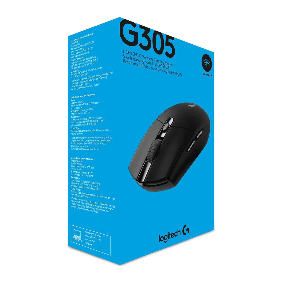 Logitech 307 Logitech G305 Lightspeed Wireless Gaming Mouse - Black – inPC