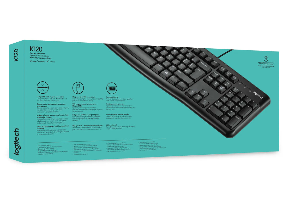 Image 4 for Logitech K120 Corded Keyboard