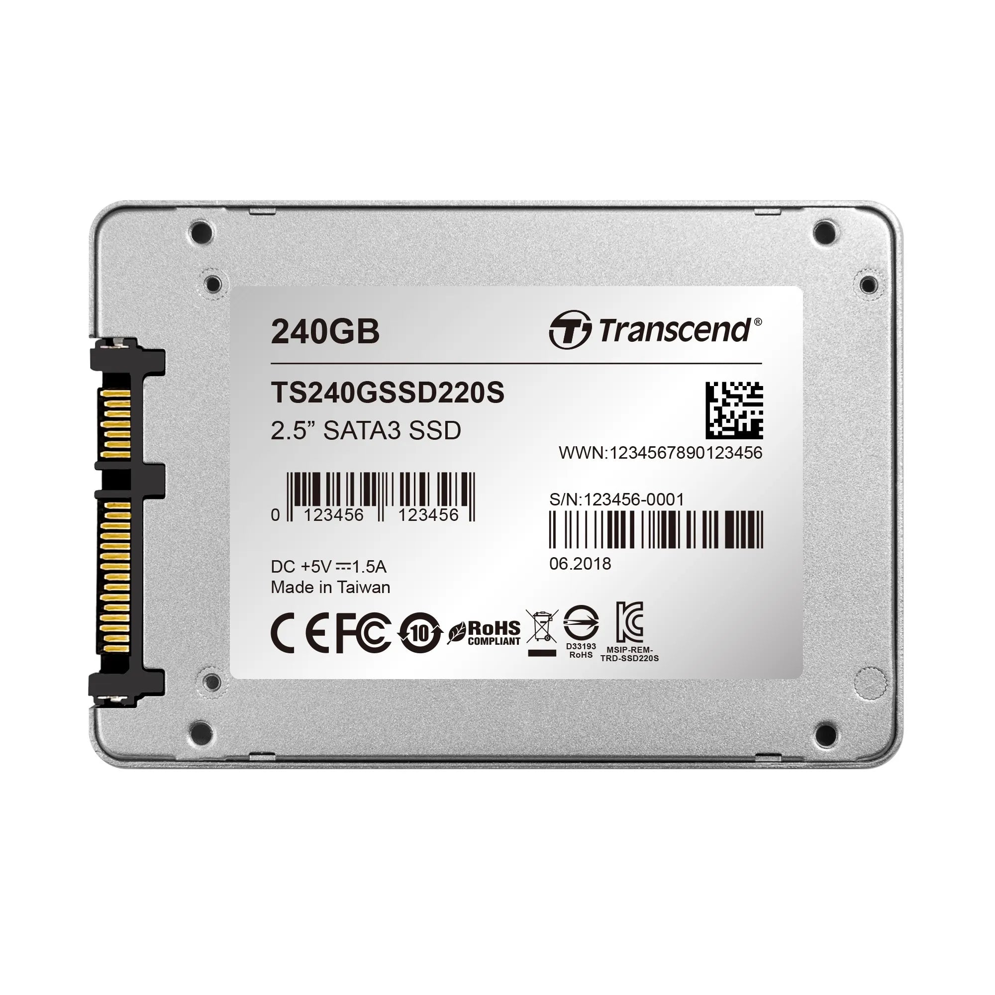 Image 12 for Transcend 240GB SSD220S 2.5-inch SATA III SSD - TLC NAND