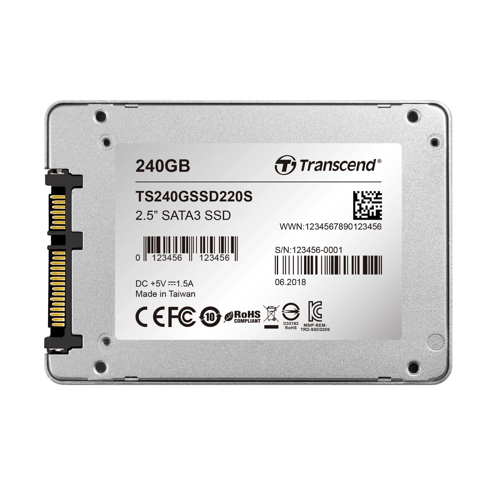 Image 11 for Transcend 240GB SSD220S 2.5-inch SATA III SSD - TLC NAND