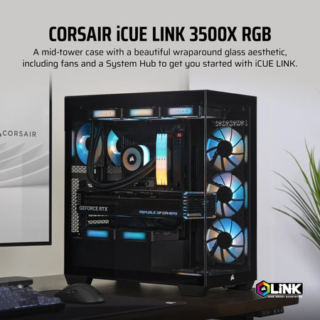 Image 5 for Corsair iCUE LINK 3500X RGB Mid-Tower PC Case