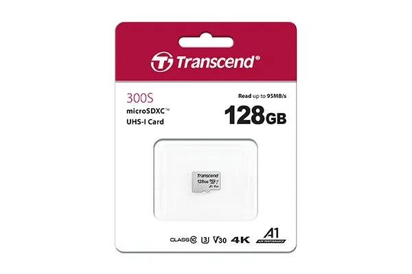 Image 4 for Transcend 128GB MicroSDXC UHS-I U3 V30 A1 Memory Card with Adapter