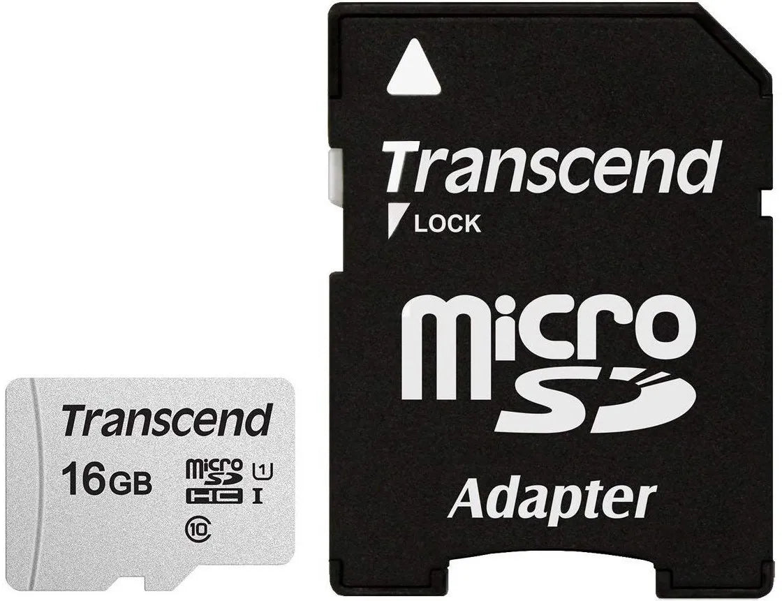 Image 3 for Transcend 300S 16GB Micro SD Card with Adapter