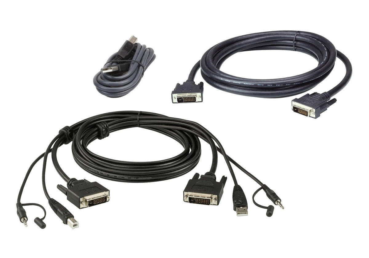 Image 1 for ATEN 1.8m USB DVI-D Secure KVM Cable Kit