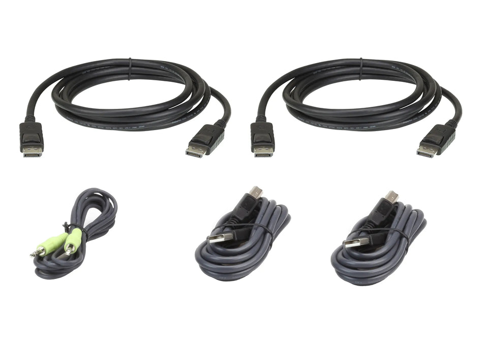 Image 1 for ATEN 1.8M Dual Display DisplayPort KVM Cable Kit