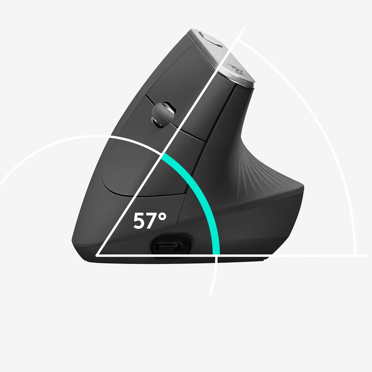 Image 13 for Logitech MX Vertical Ergonomic Mouse - Graphite