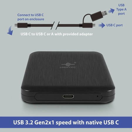 Image 3 for Vantec NexStar 2.5-inch USB 3.2 Disk Enclosure