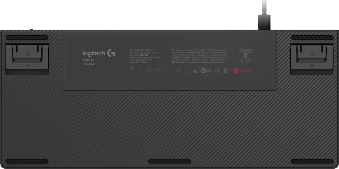 Image 3 for Logitech G515 TKL Wired Gaming Keyboard - Black