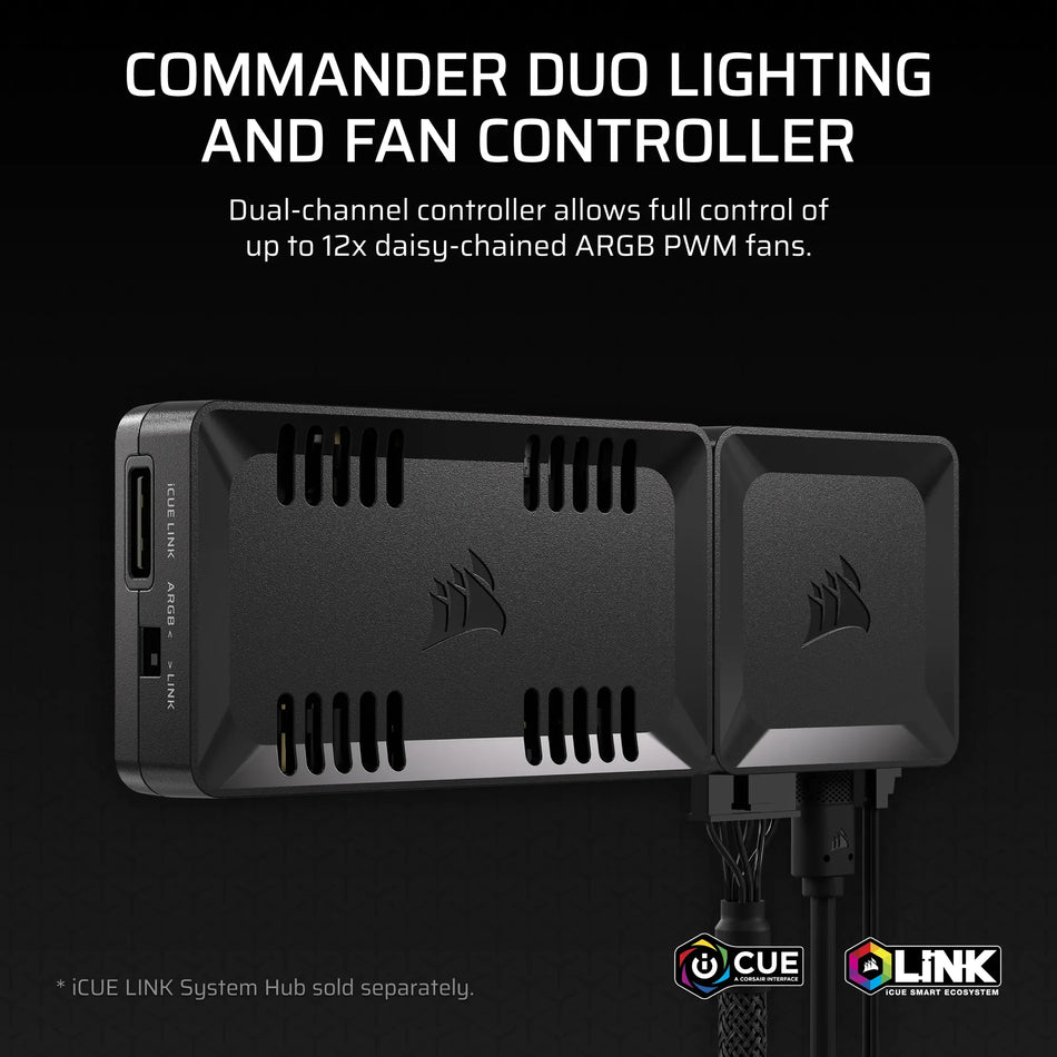 Image 2 for Commander Duo Lighting and Fan Controller – ARGB and iCUE LINK Hybrid