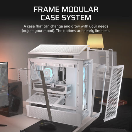 Image 5 for Corsair FRAME 4000D RS ARGB White Mid-Tower PC Case