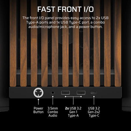 Image 5 for  FRAME 4000D RS WOOD Modular High Airflow Mid-Tower PC Case