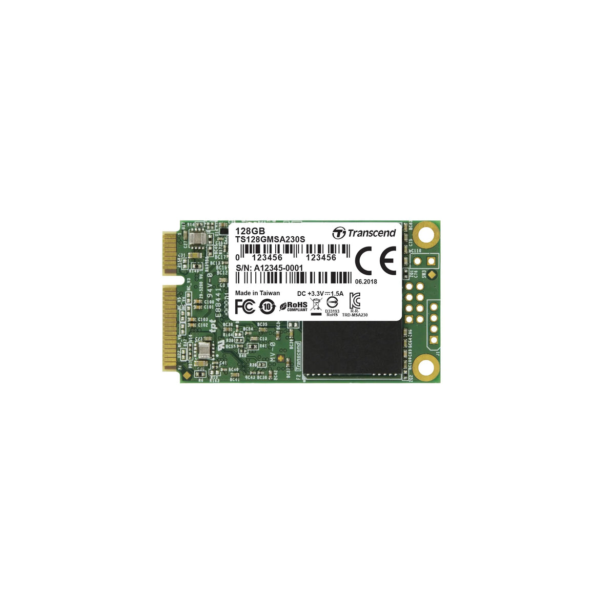 Image 2 for Transcend 128GB MSA230S mSATA SSD