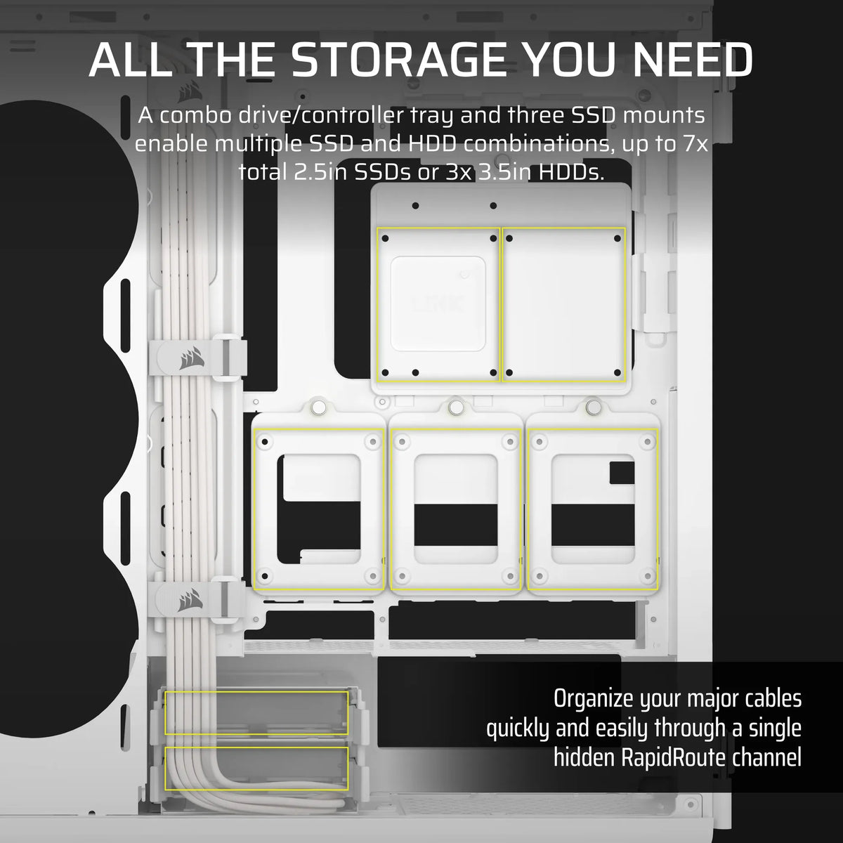 Image 3 for Corsair 5000T Mid-Tower PC Case - White