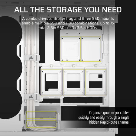 Image 3 for Corsair 5000T Mid-Tower PC Case - White