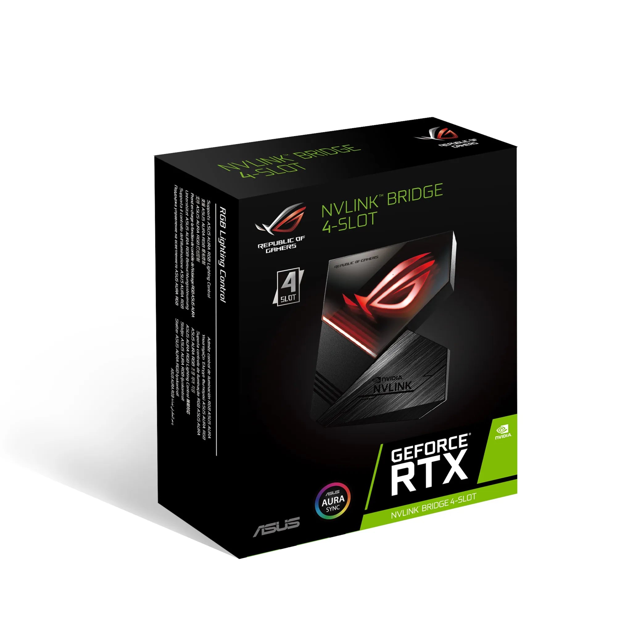 Image 18 for ASUS ROG NVLink Bridge for GeForce RTX Graphics Cards - 4-Slot with Aura Sync RGB