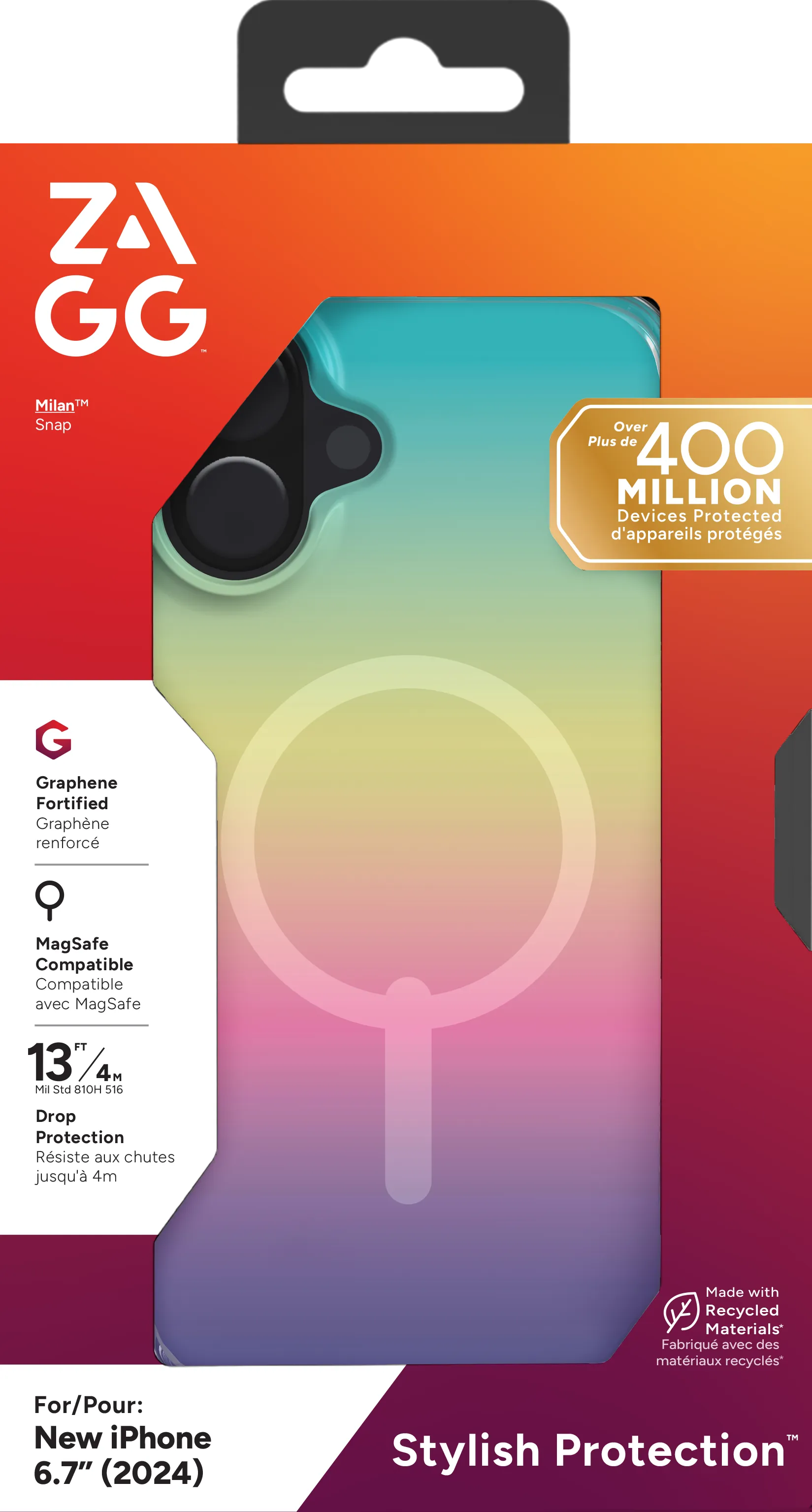 Image 2 for ZAGG Cases Milan Snap Apple iP16 Plus  Iridescent