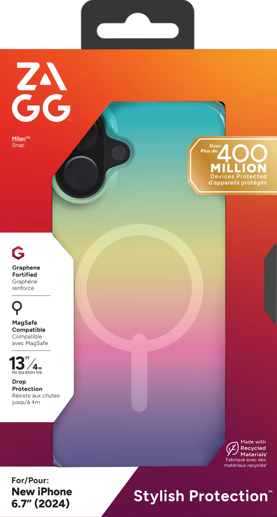 Image 2 for ZAGG Cases Milan Snap Apple iP16 Plus  Iridescent
