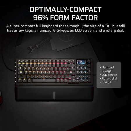 Image 6 for Corsair VANGUARD PRO 96% Hall Effect Gaming Keyboard - MGX Hyperdrive magnetic switches - Black. 